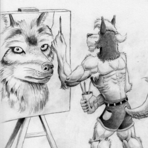 Wolf draws Wolf