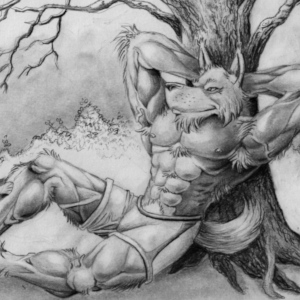 under the tree